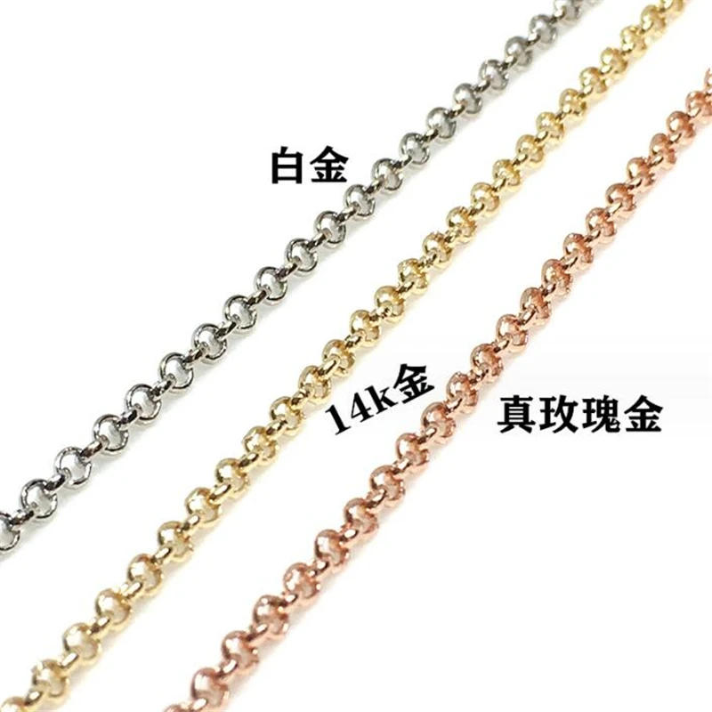 14K Gold Color Plated Brass O Letter Chains for Diy Jewelry Making Accessories Nickle Free Extend Tail Necklace Chain Material