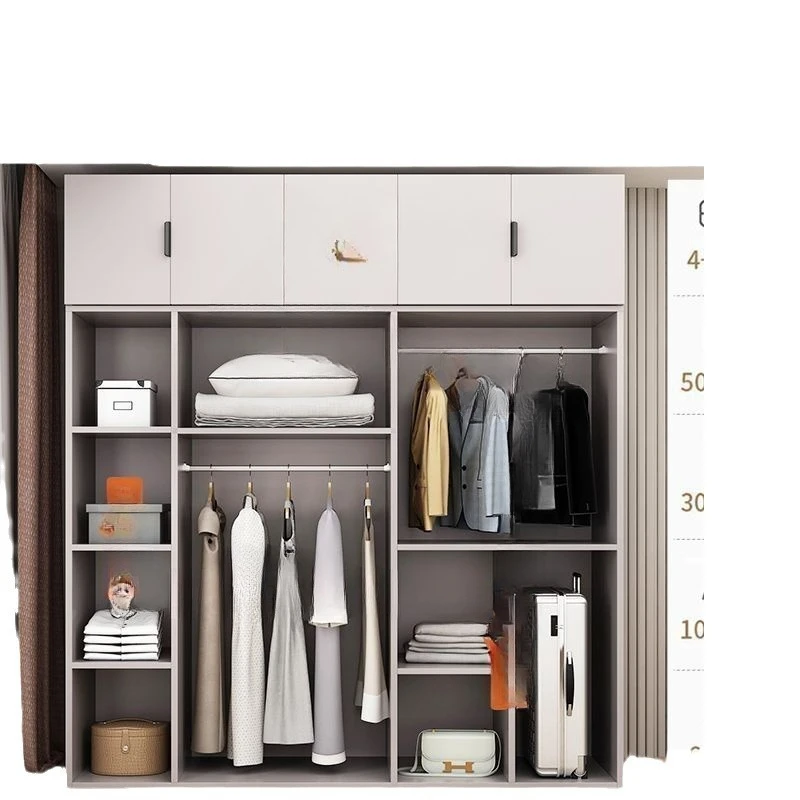 

Bedroom rental room ecological board all solid wood wardrobe, opposite door to deepen wardrobe