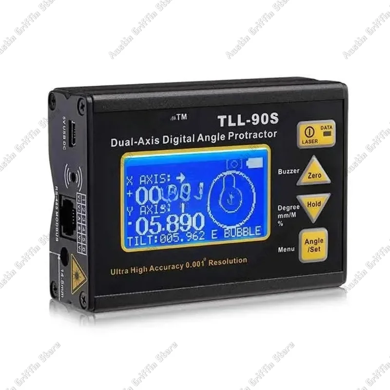 Suitable For TLL-90S Super High Precision Angle Meter Professional Dual-axis Digital Laser Level Inclinometer With LCD Display