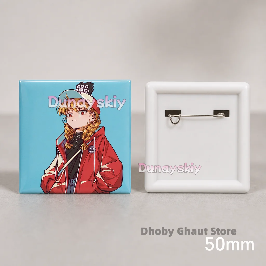 Kawaii Anime Enamel Pin Daemons of the Shadow Realm Yomi No Tsugai Kabu Yuru Asa Badge Metal Badges Cartoon Accessory Kabu