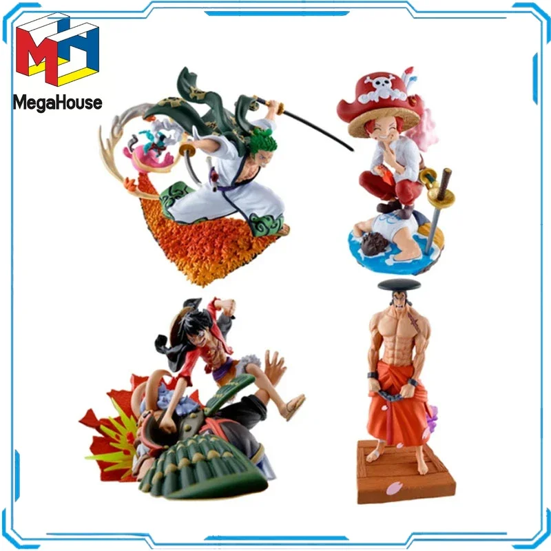 

В наличии оригинальные Megahouse One Piece Luffy Ace Zoro фигурки анимационные игрушки подарки модель оригинальный коллекционер аниме хобби