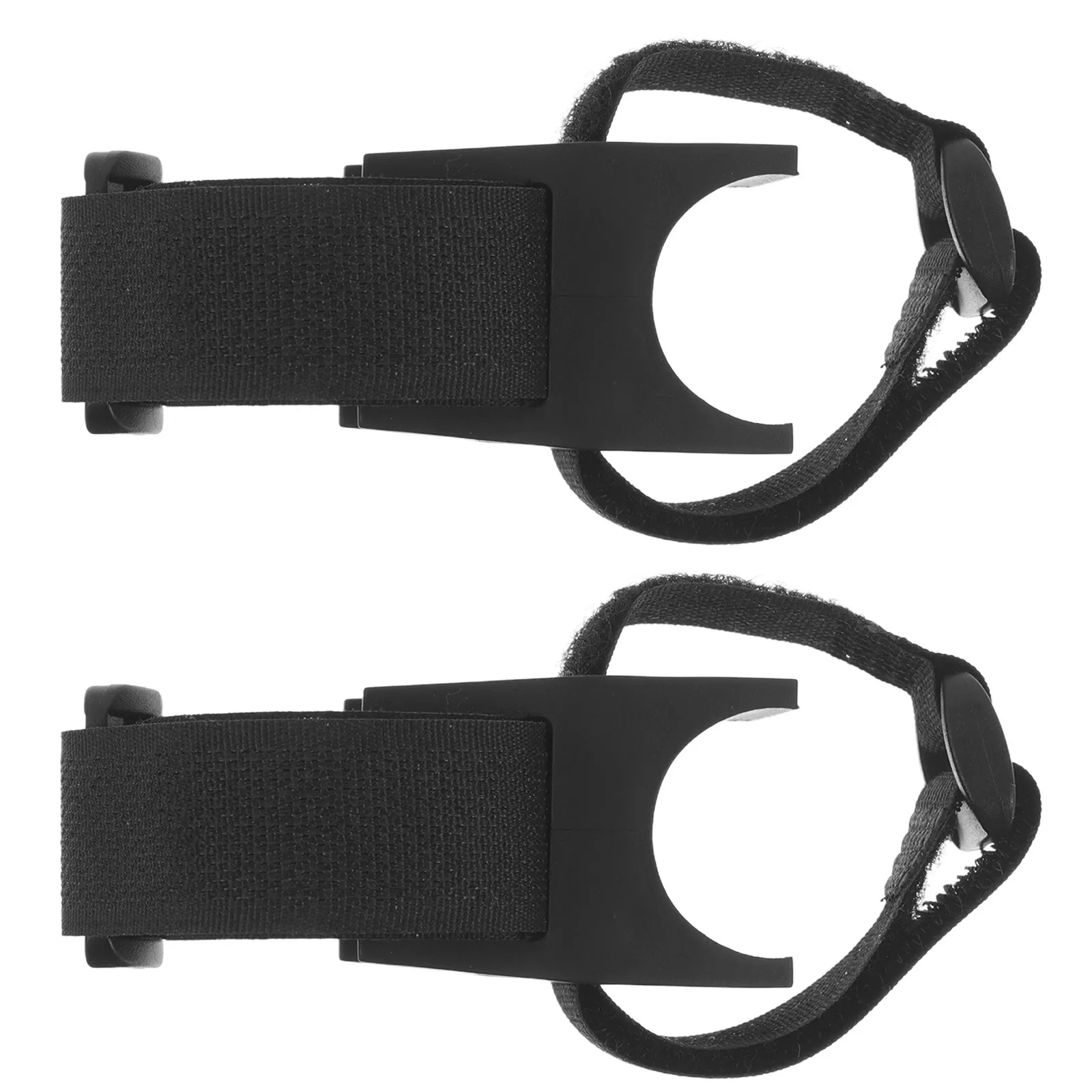 2Pcs Bicycle Light Mount Adjustable Flashlight Holder Hook Loop Strap Clamp for 22Mm Handlebars Bike Headlight Mount for Road