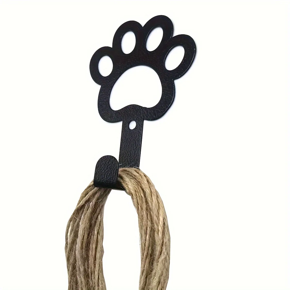 2-Pack, Metal Wall Hooks with Powder Coat, Rust-Proof for Keys, Leashes - Home Entryway Organizer” “Dog Paw Key Holder
