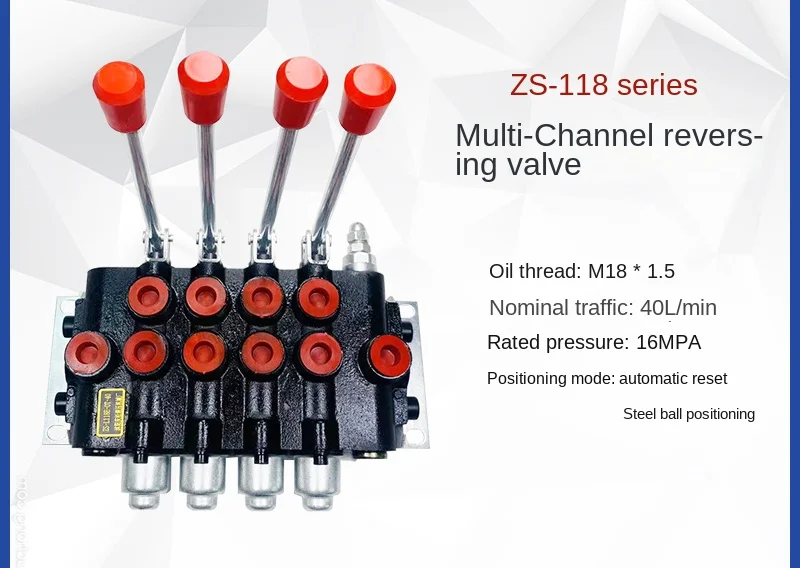 Imagem -04 - Mão-direcional Hidráulico Distribuidor Válvula Multiway Control Cylinder