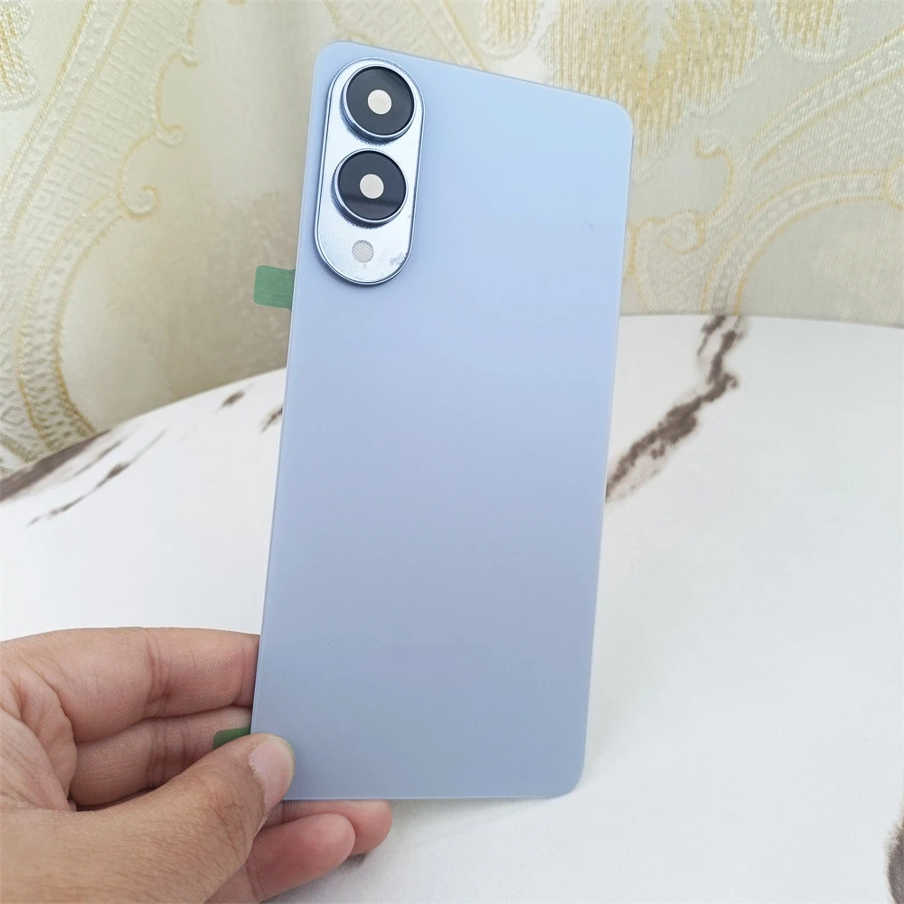 Original Back Glass For Samsung Galaxy S25 Edge SM-S937U Battery Cover Rear Door Housing Panel Repair Parts & Camera Lens Frame