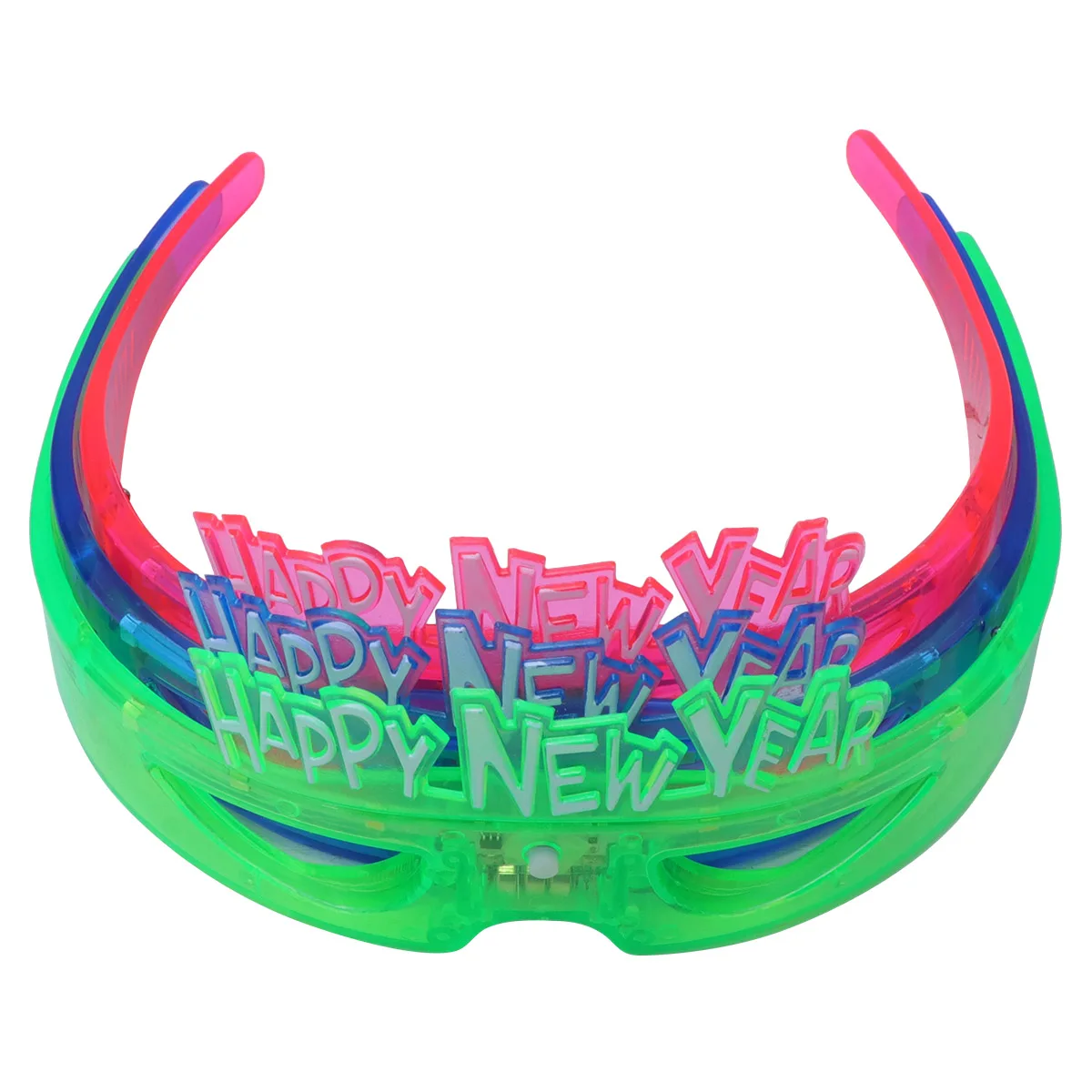 3 pezzi LED incandescente lampeggiante illuminano novità novità occhiali festa capodanno accessori celebrazione arredamento festival