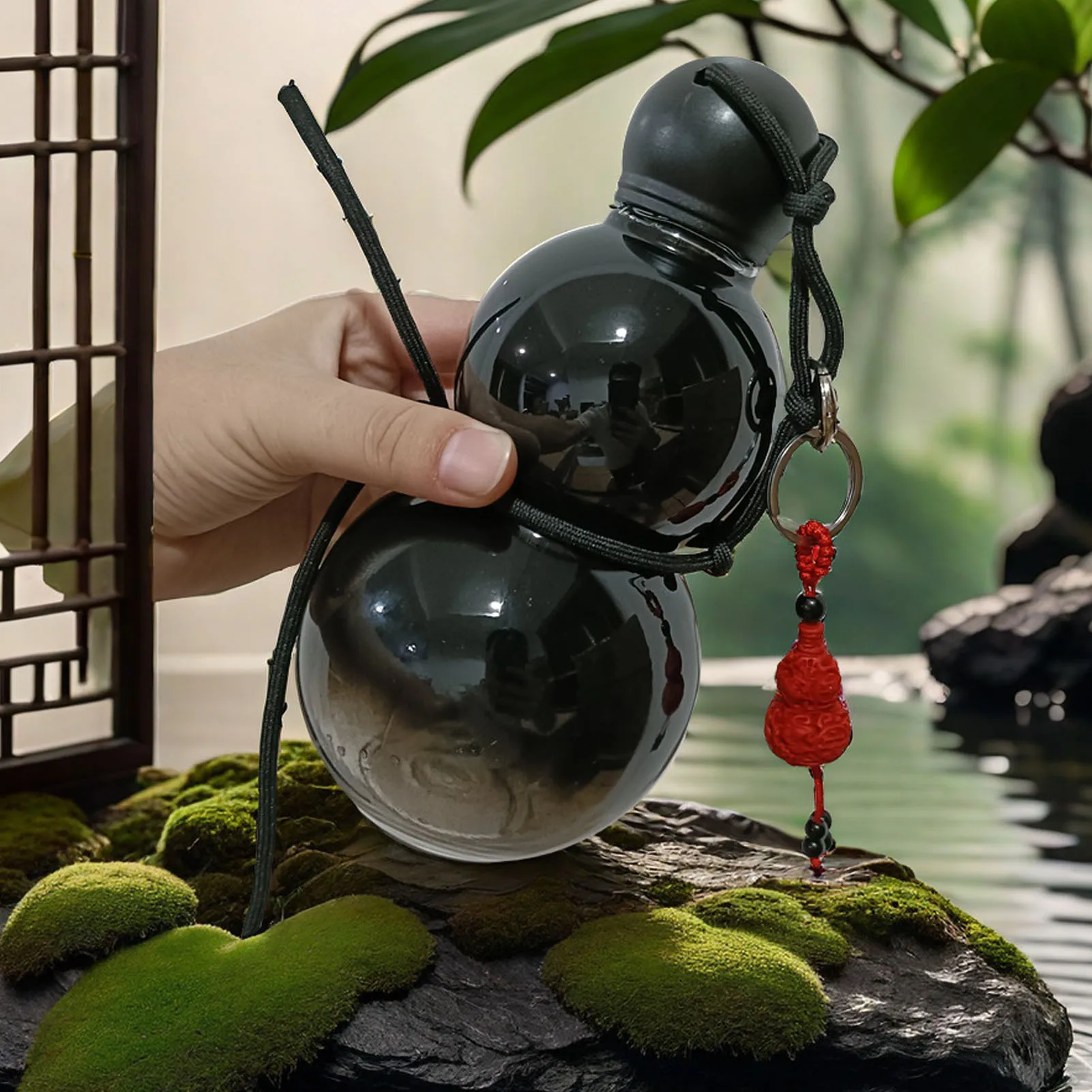 

Бутылка-кувшин для воды из поликарбоната, 800 мл, термоизолированная, в китайском ретро-стиле, портативная спортивная бутылка для мужчин и женщин, портативная поилка-кувшин