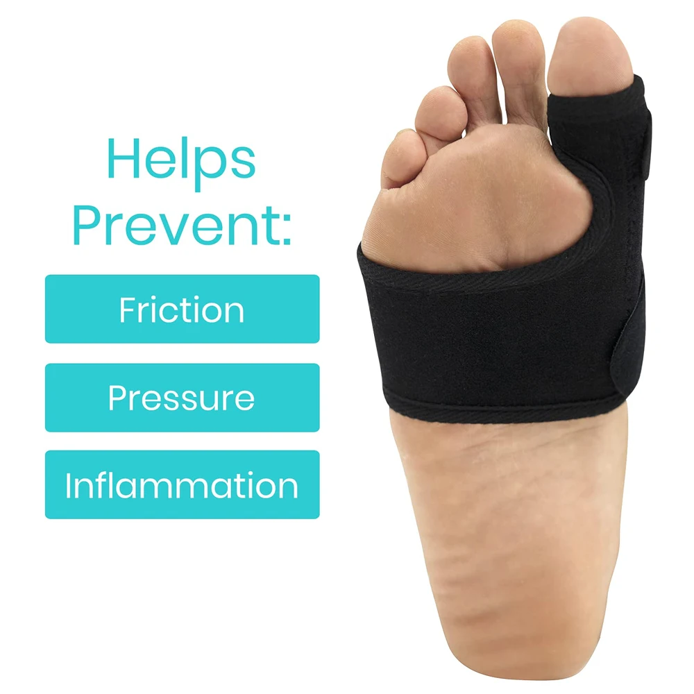  1/2 Stück Bunion Brace – Glätteisen mit großer Zehenkorrektur und Schiene – orthopädische Ärmel-Fußwickelunterstützung für Männer und Frauen – Detail 3