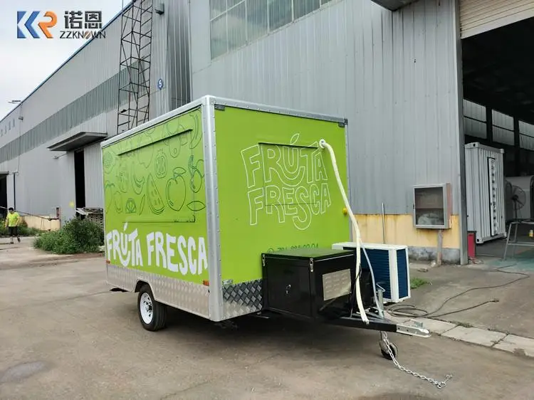 Customized Fully Equipped Food Truck USA Concession Bubble Tea Coffee Salad Vending Cart Food Trailer for Sale