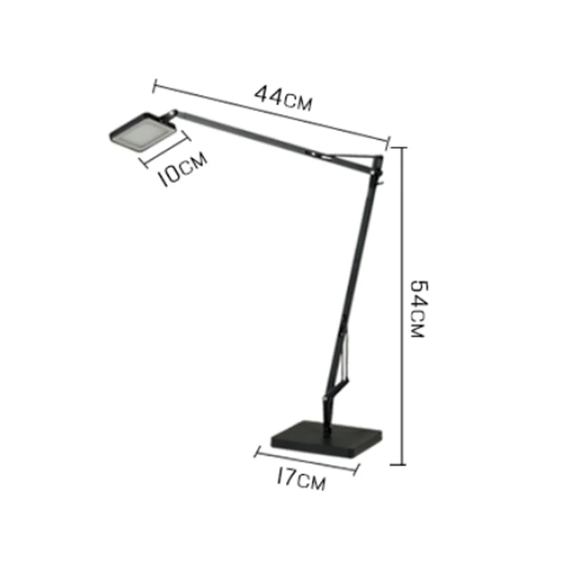 Imagem -06 - Designer Simples Braço Longo Piano Led Luzes de Mesa Escurecimento Lâmpada Mesa com Interruptor Toque Decoração da Casa Estudo do Hotel Escritório Salão Quarto