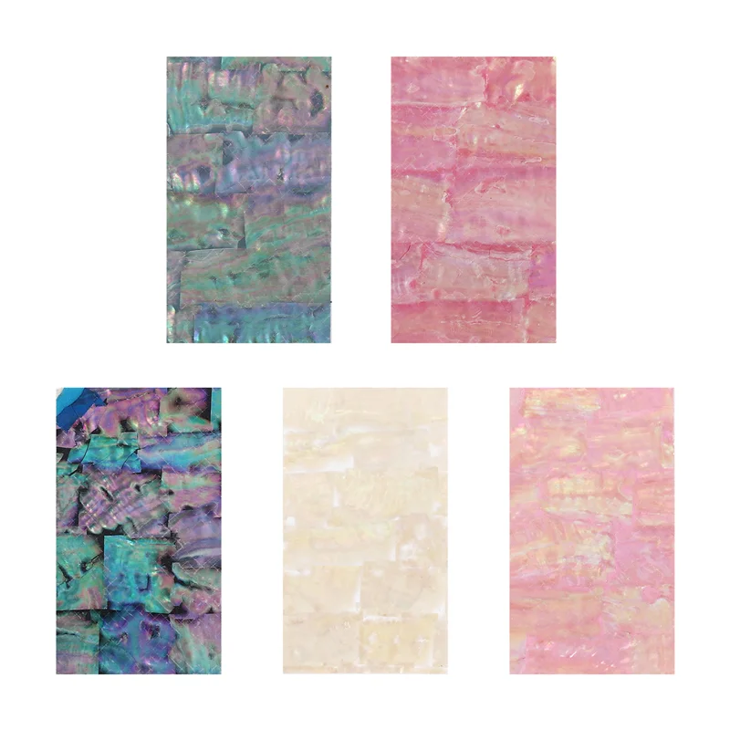 AA20-pegatina adhesiva para decoración de uñas, gradiente roto, concha de sirena, copos de abulón, puntas de uñas 3D, manicura, esmalte de Gel Uv, calcomanía Diy