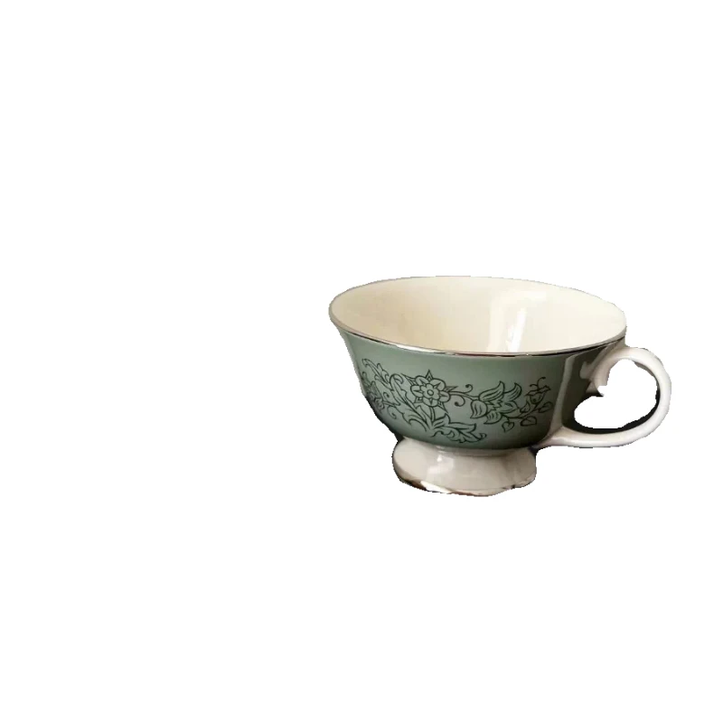 American medieval matcha green coffee cup American European British black tea cup