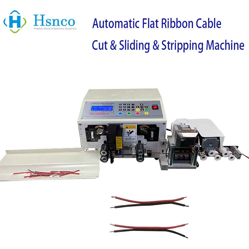 

HS-BX10 2- 12PIN Max 20mm Full Automatic Flat Ribbon wire cutting and stripping machine for sheathed jacket cable stripper