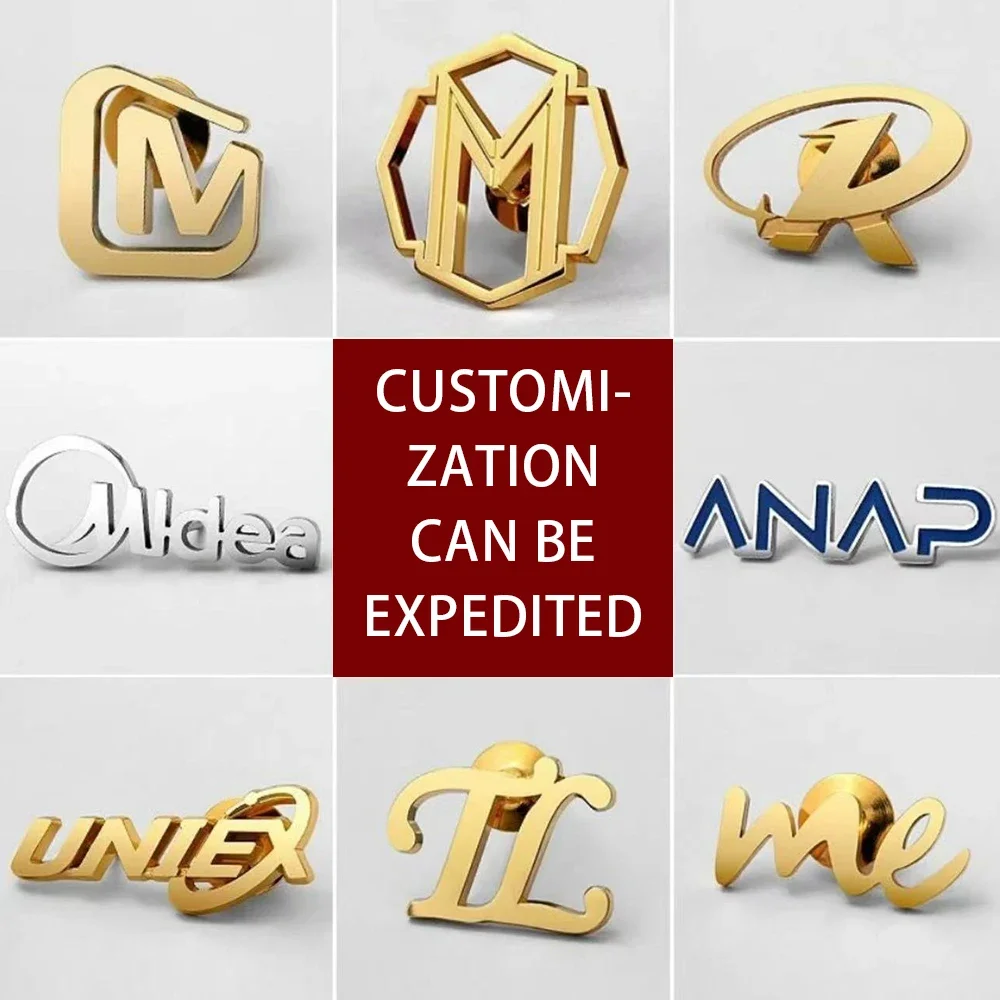 Company logo, Movable brooch, Badge design and production, Wholesale customization of any pattern