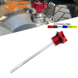 Motorcycle ATV Engines M20 CNC Aluminum Oil Dipstick Gauge Plugs For KTM Honda Yamaha Kawasaki Suzuki Motocross Universal Parts