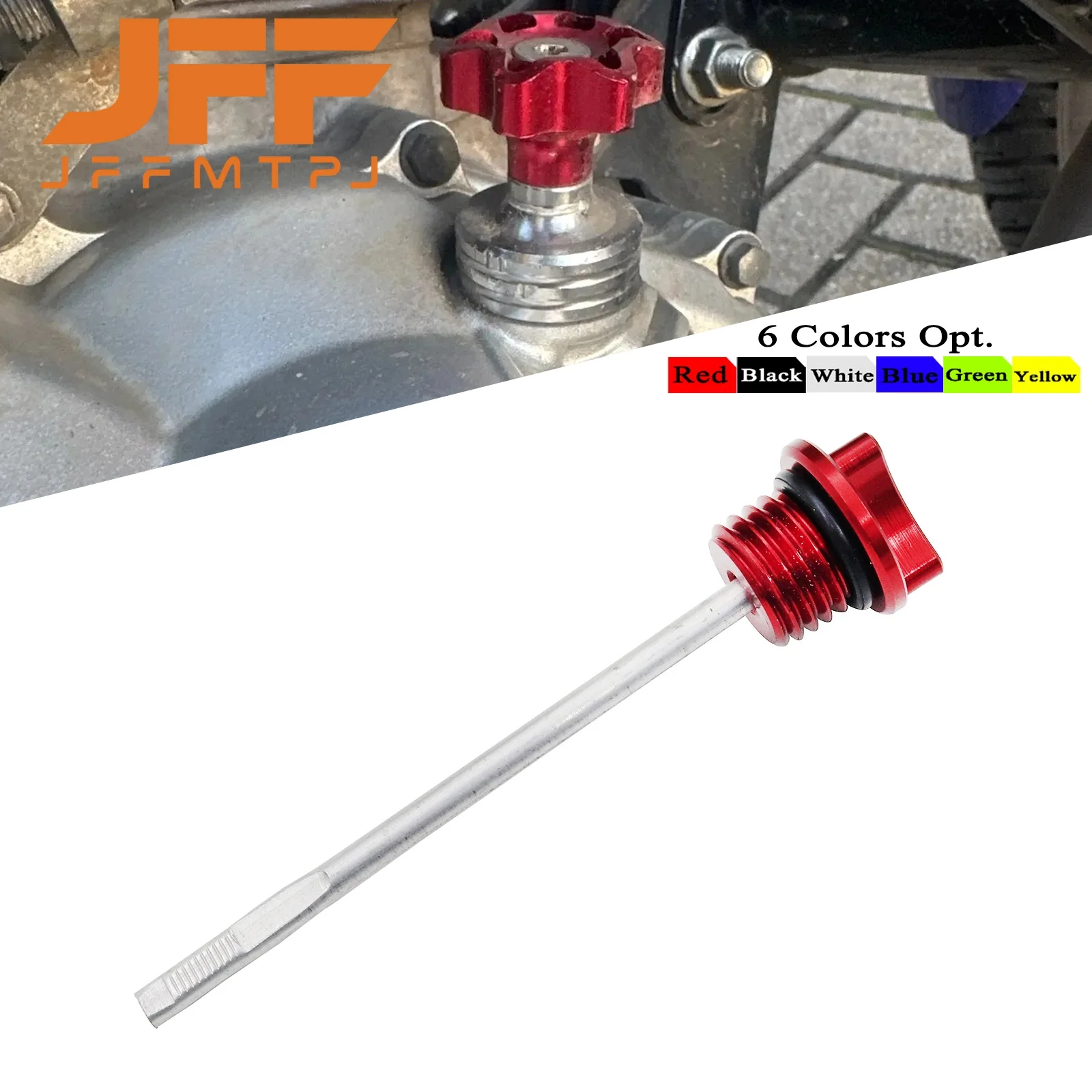 Motorcycle ATV Engines M20 CNC Aluminum Oil Dipstick Gauge Plugs For KTM Honda Yamaha Kawasaki Suzuki Motocross Universal Parts