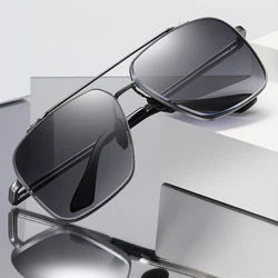 New Fashion Pilot Sunglasses For Men Vintage Gradient Big Frame Sun Glasses Women Luxury Brand Metal Eyewear