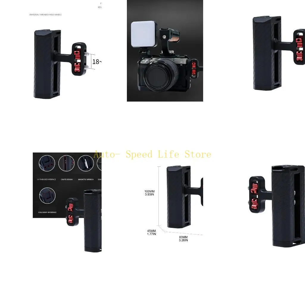 02DA JN-063 lateral cámara Empuñadura izquierda derecha con montaje tornillo 1/4