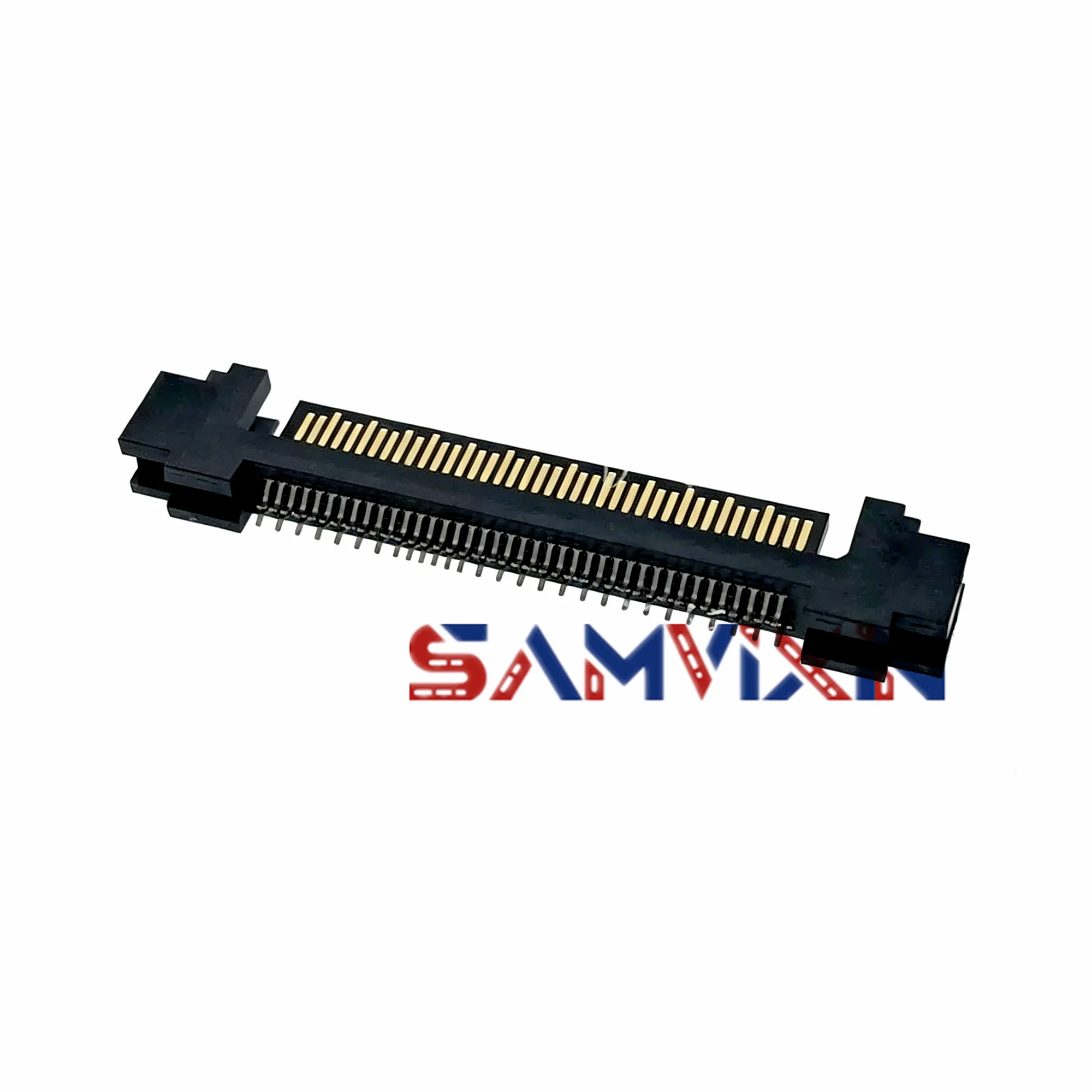 ASAT0015-P001C (10pieces) SFF-8639 U.2 PCIe NVMe SAS Connector 68Pin Straddle Mount SMD Plug, Original In Stock