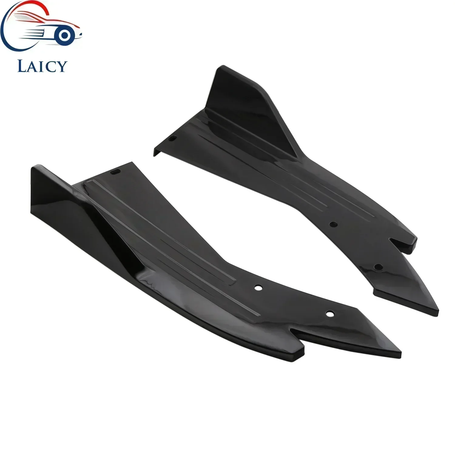 LAICY For Chrysler 300 300C 300S SRT Car Rear Bumper Spoiler Lip Splitter Diffuser Body Kit Side Skirt Protector Covers Black