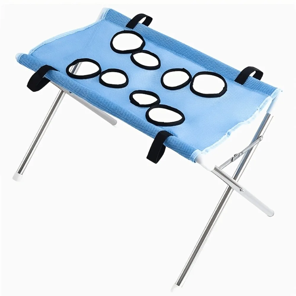 Pet Grooming Hammock Foldable Dog Grooming Table Hammock Helper Hanging Harness Cat Bathing Bed Frame for Picking Ears Home