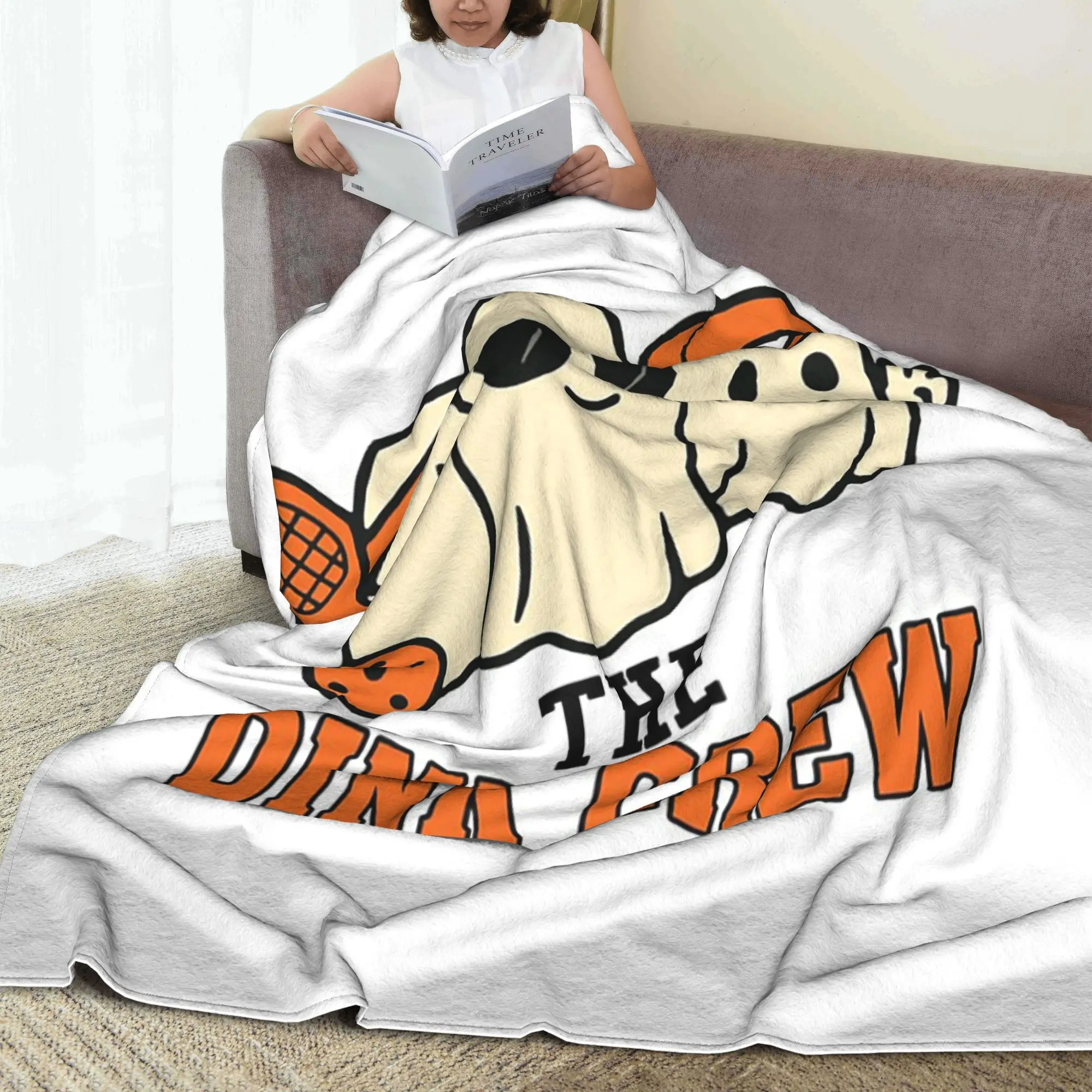 

The Dink Crew Pickleball Ghosts Halloween Blanket Fleece Sofa Throw Blanket for Couch Bedding Travel Throws Bedspread Quilt