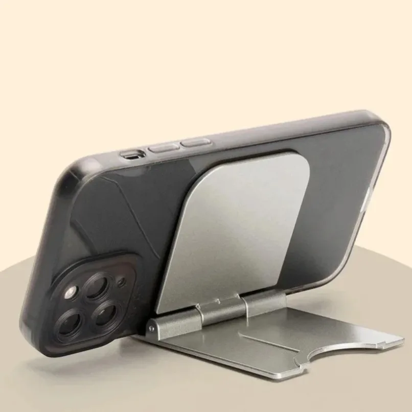 

Phone Stand Foldable Portable Adhesive Back Finger Kickstand Multi Angle Adjustable for iPhone Android Smartphone Desktop Holder