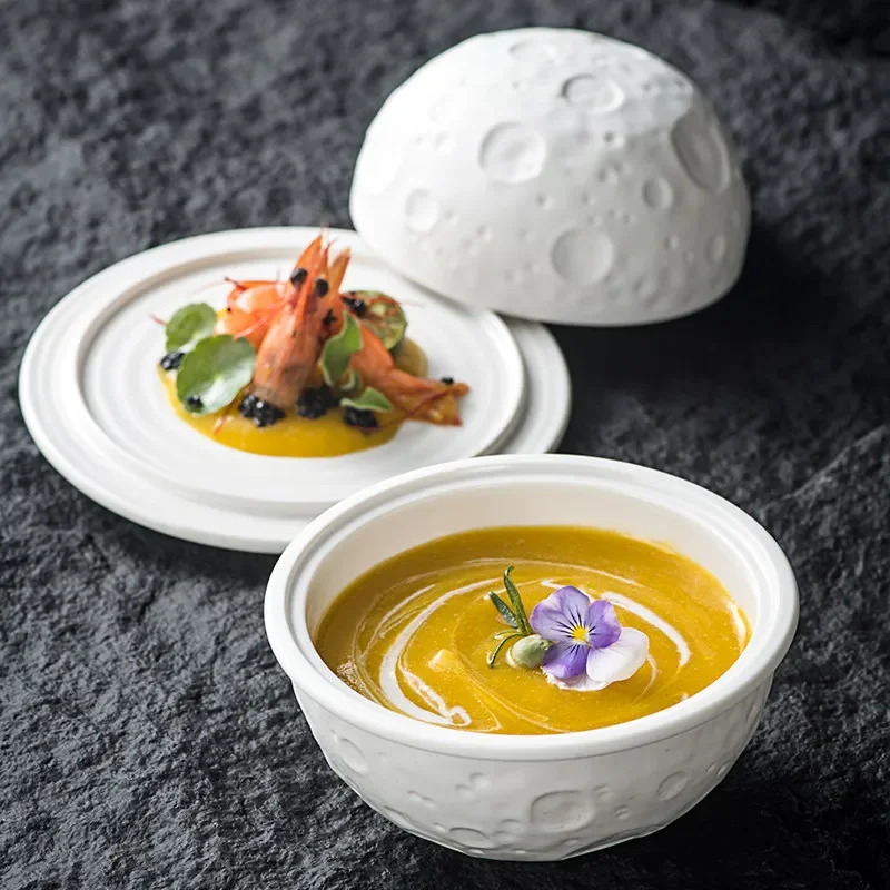 Melamine Planet Bowl Set Tableware Instant Noodles Bowls Breakfast Dinner Plate Fruit Salad Dessert Plates Dish