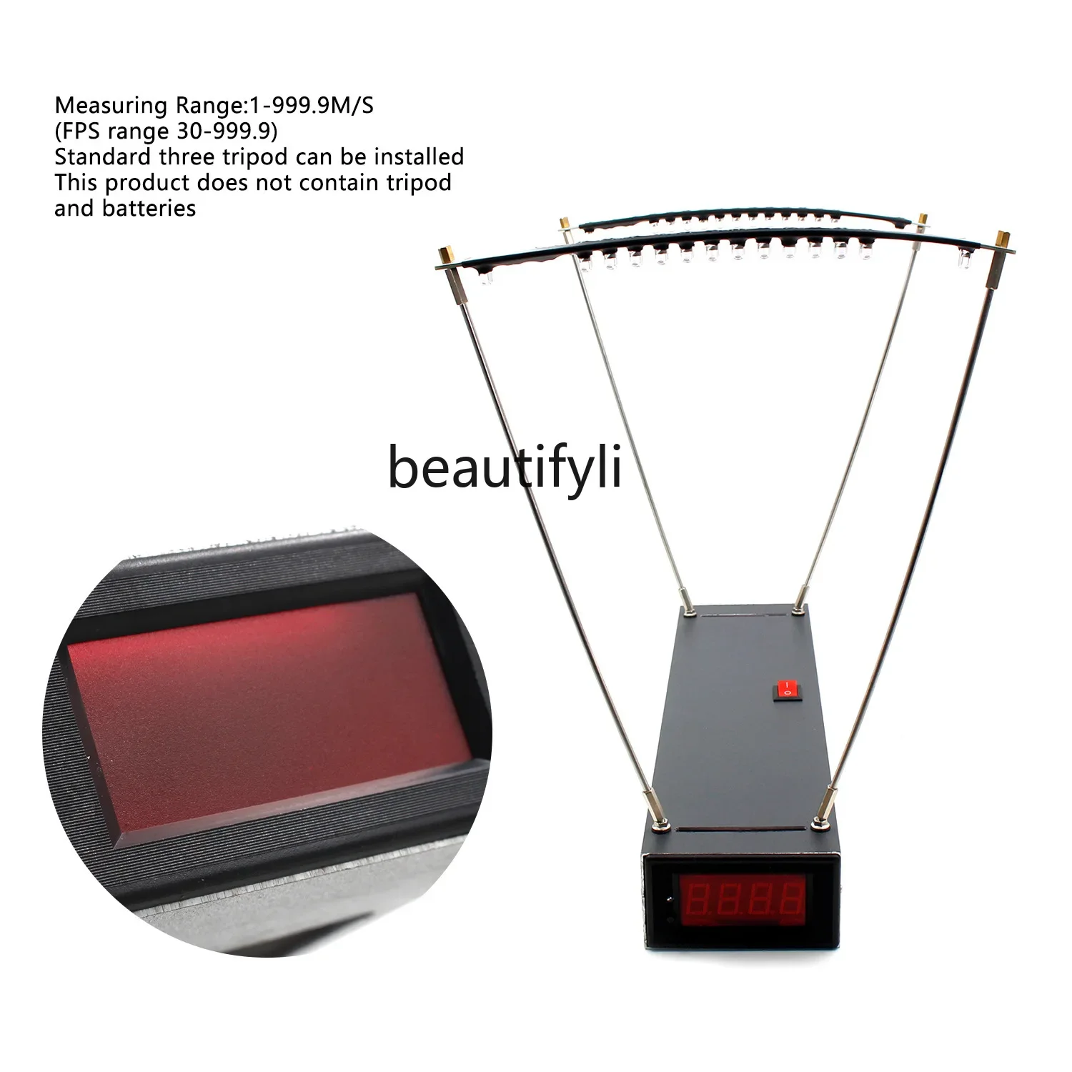 Asmt42 Skylight Slingshot Tachymeter, Maulkorb-Tachymeter, Pfeil- und Bogen-Tachymeter, erweiterte Speicherung, Daten