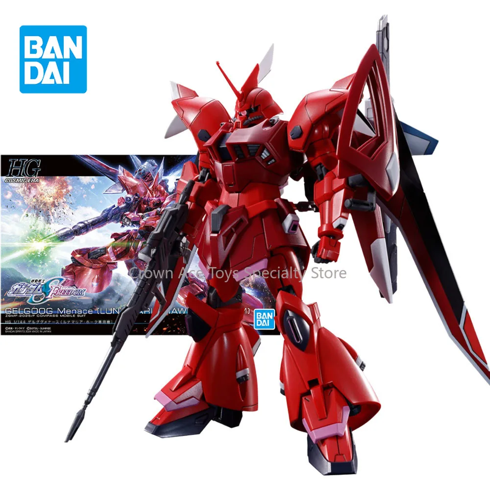 

Bandai Genuine Figure Gundam Model Kit Anime Figures HGCE Gelgoog Menace Lunamaria Hawke Custom Mobile Suit Gunpla Action Figure