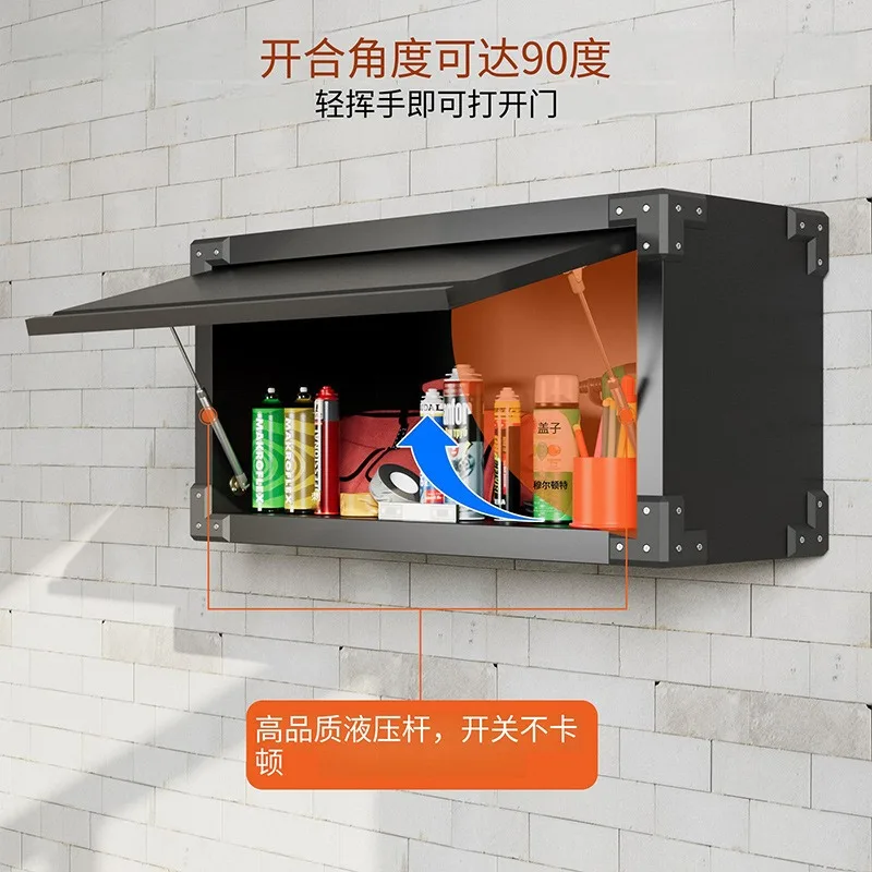 Metal Wall Mounted Locker Kitchen Wall Multifunctional Hanging Cabinet Workshop Warehouse Storage Tool Cabinet