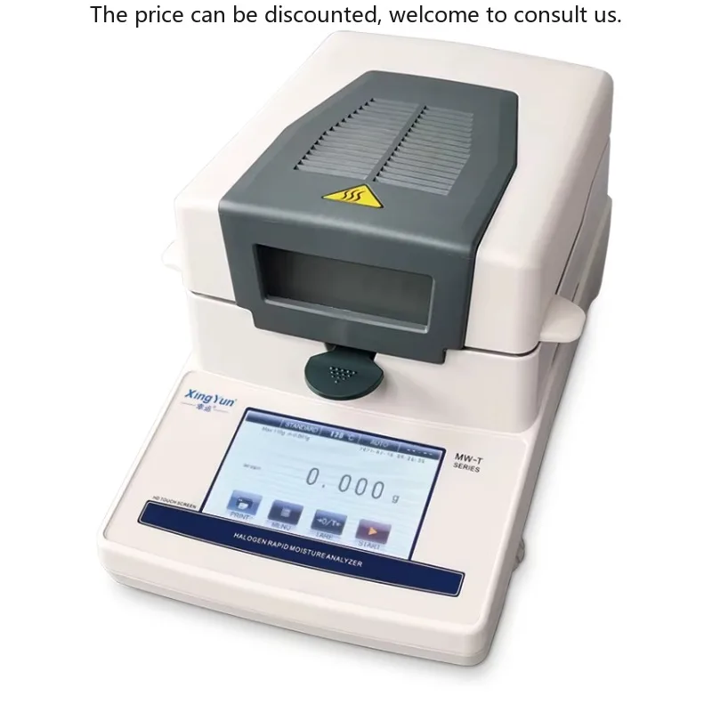 

XY-100MW-T 110g 0.001g 0.01%moisture Analyzer Store Historical Set Halogen Lamp Heating With Stainless Steel Chamber