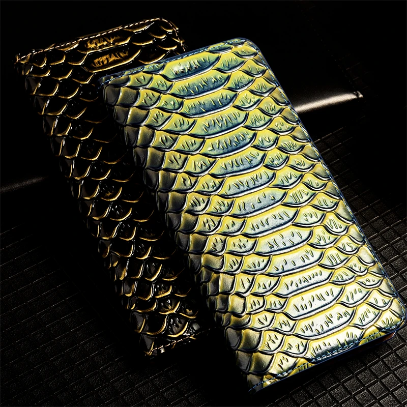 Magnetic Genuine Leather Skin Flip Wallet Book Phone Case For Samsung Galaxy S26 S25 S24 S23 S22 Plus Ultra All-inclusive Cover