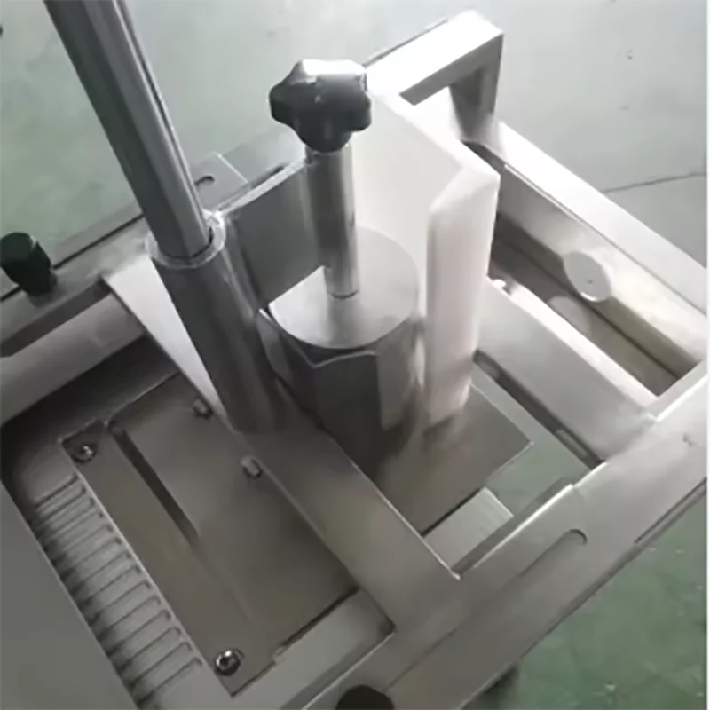 Double Tube Automatic Slicer Commercial Fatty Beef Slices Mutton   Stainless Steel Frozen Meat Slicer