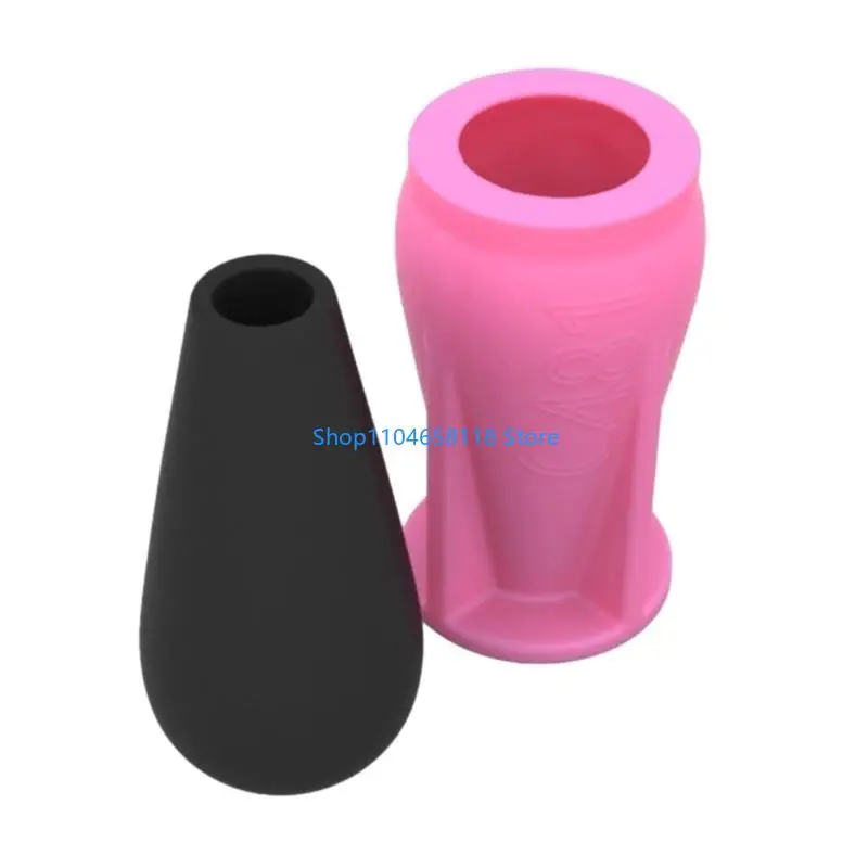 Resin Vase Silicone Mold Round Vase Resin Casting Mold Makeup Brush Holder Flower Arrangement Vase Ornament Mold