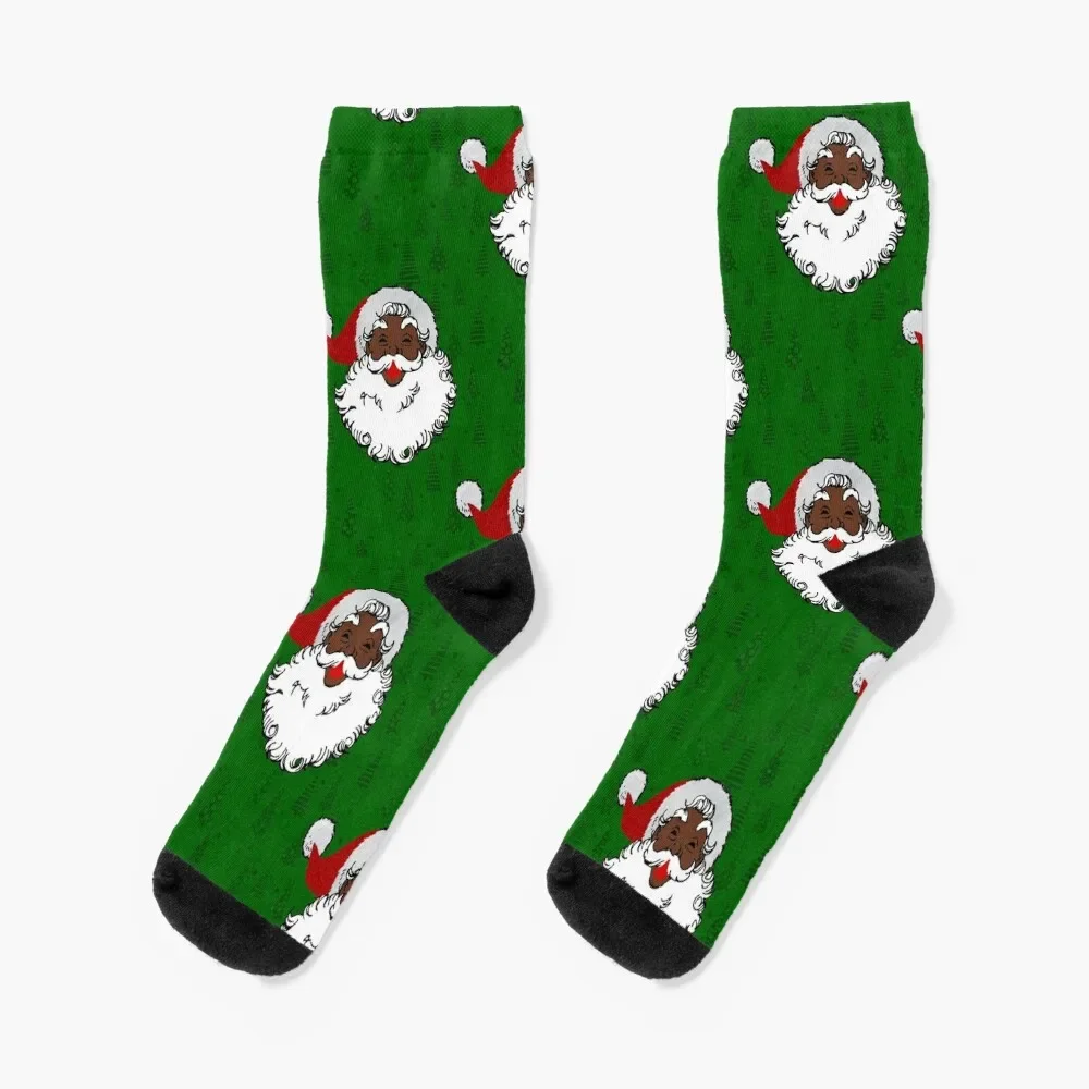 

black santa claus christmas Socks loose custom sports Designer Man Socks Women's