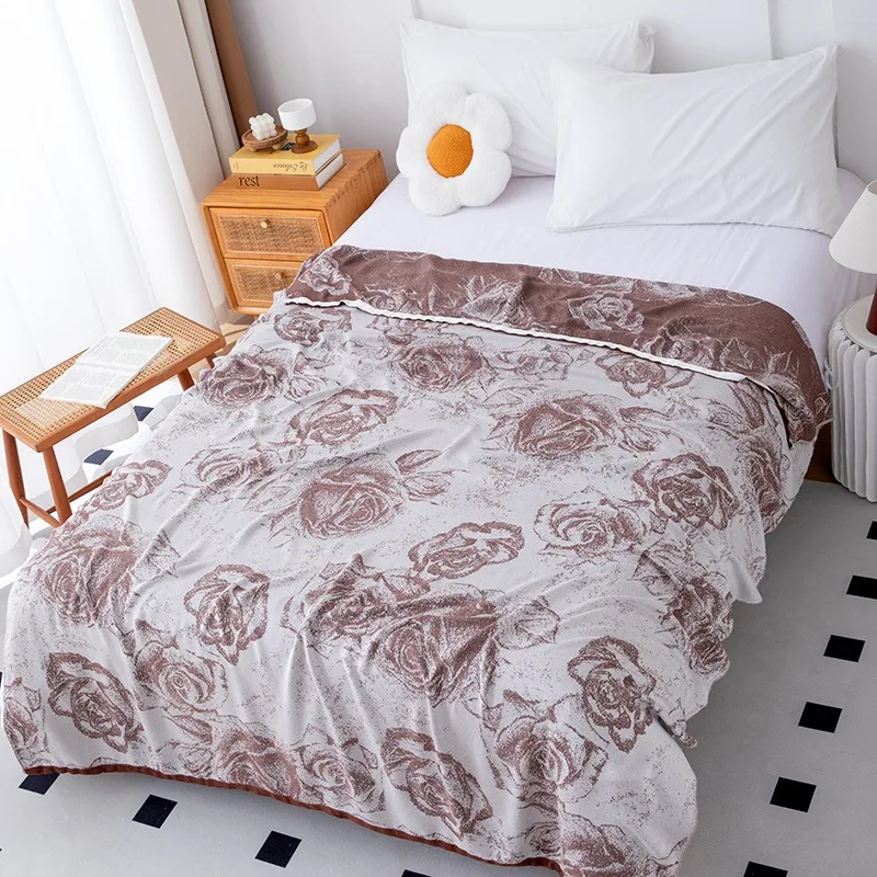 

Bamboo Fiber Cooling Blanket - Lightweight Four Seasons Bed Cover, Sofa Blanket