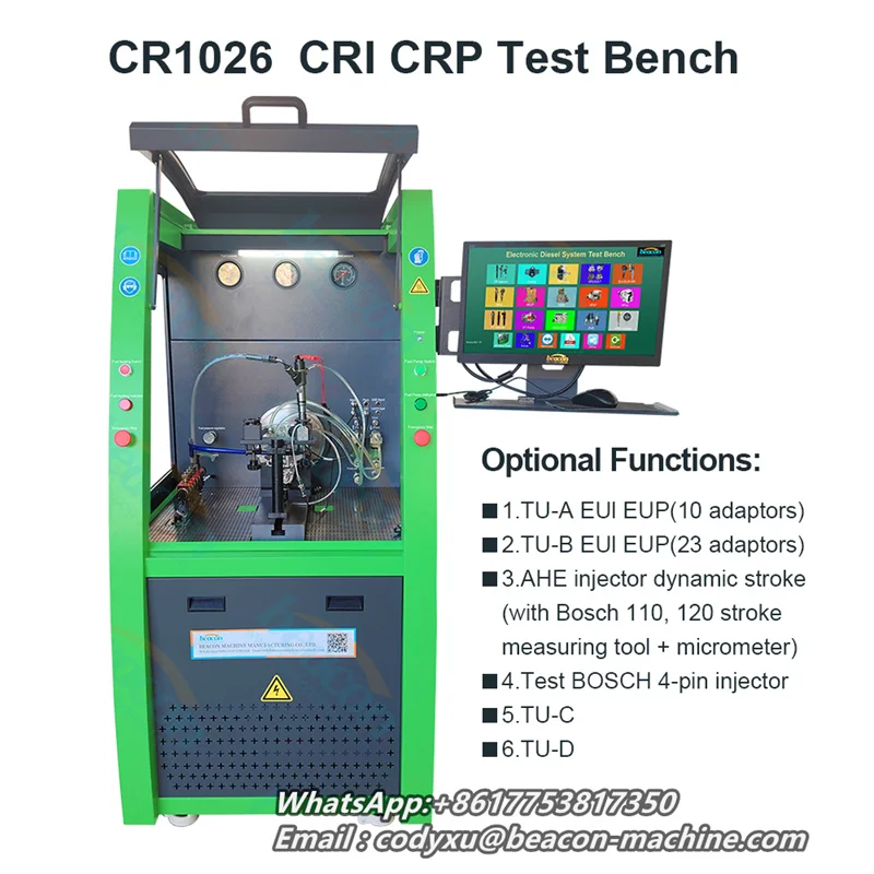 CR1026 CRI CRP Diesel Fuel Injection Pump Test Bench CRDI Calibration Equipment