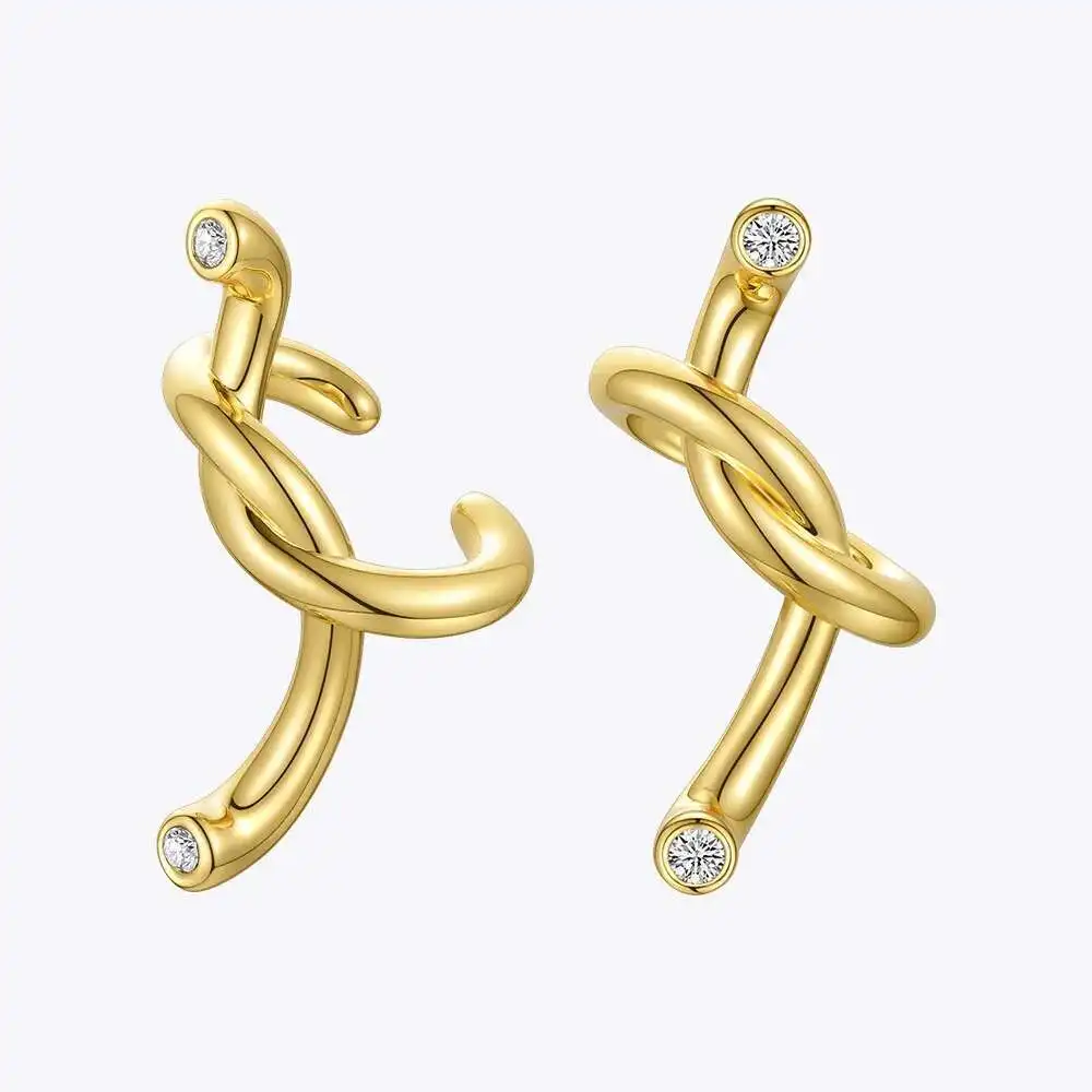 

Женские серьги-каффы с кристаллами ENFASHION, серьги-каффы неправильной формы без пирсинга, 2020, E201197