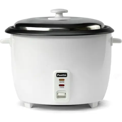 Commercial Electric Rice Cooker with 16 Cups Raw/ 32 Cups Cooked Capacity Includes Measuring Cup and Scoop High-Efficiency Larg