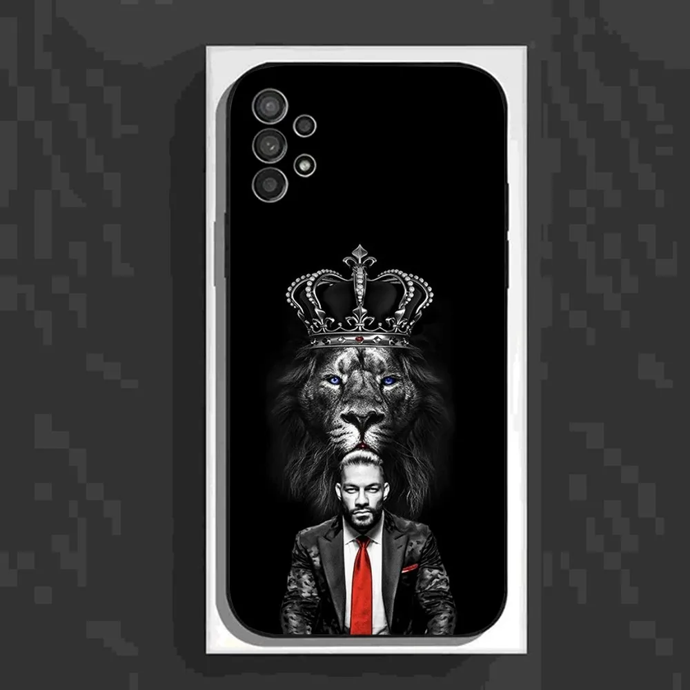 R-Roman R-Reigns Wrestler Phone Case For Samsung Galaxy A13,A21s,A22,A31,A32,A52,A53,A71,A80,A91 Soft Black Cover