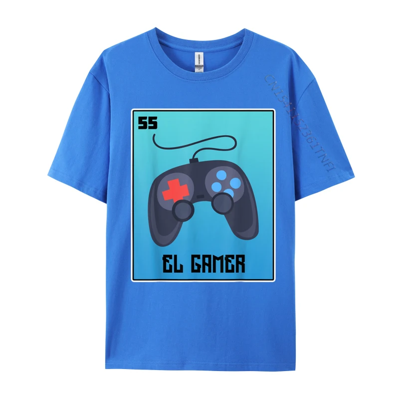 El Gamer Video Games Funny Mexican Lottery Parody Cotton Fabric Street T Shirt Wholesale Man T Shirt Custom Casual