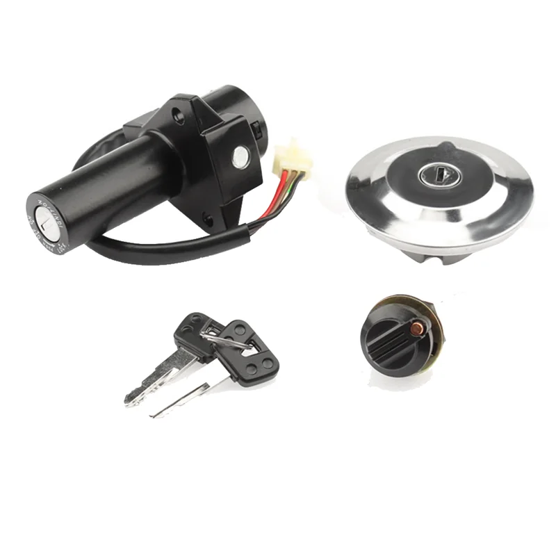 

Ignition Switch Lock Door Set Electric Door Lock Set Lock Fuel Tank Cover For YBR125 2005-2009