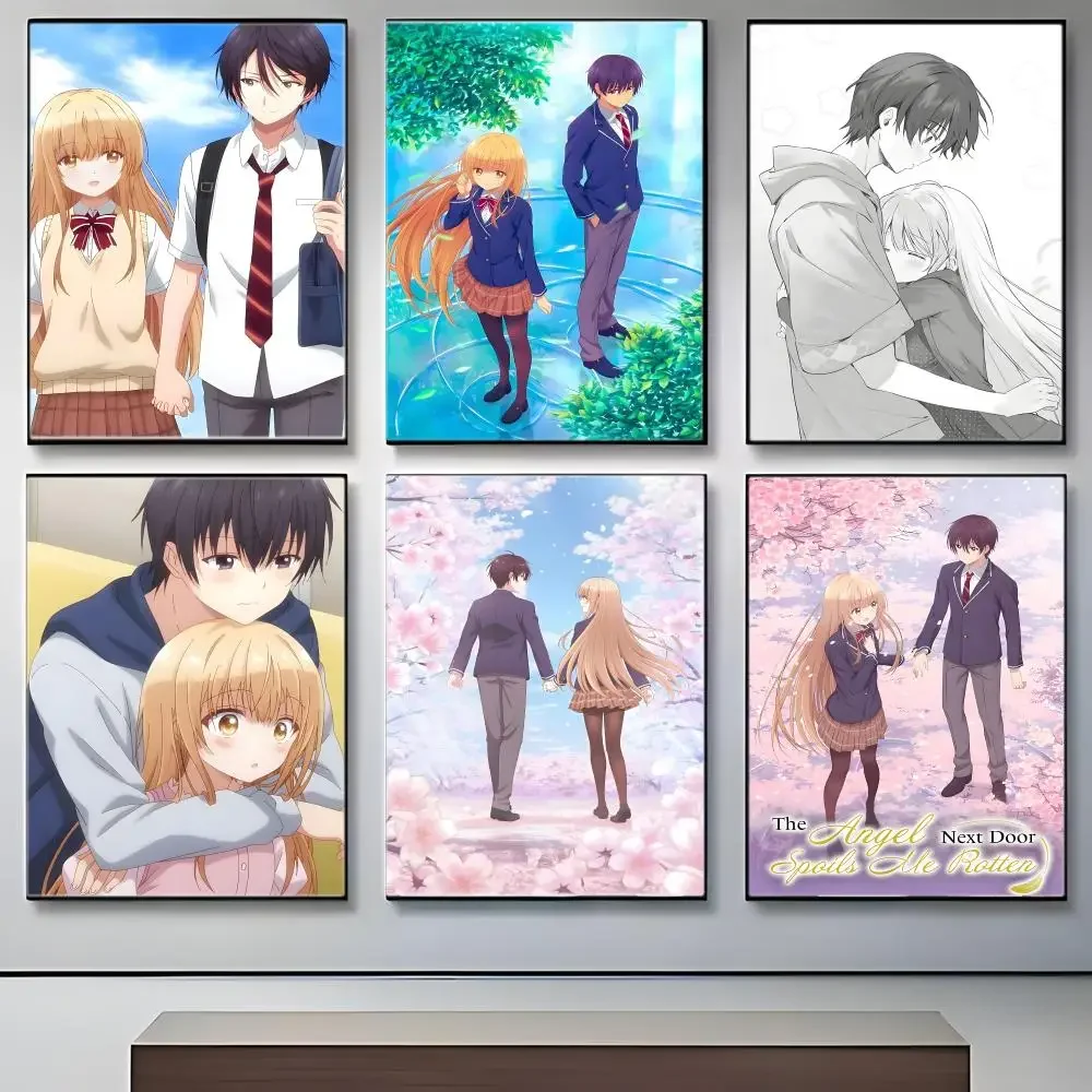 Anime T-The Angel Next Door Spoils Me Rotten Poster Crease Free Waterproof Durable All Space Wall Decor