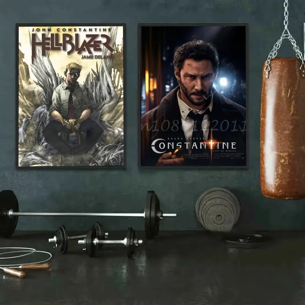 1 قطعة ملصق فيلم قسطنطين ذاتي اللصق فني مقاوم للماء ورقة ملصق مقهى بار غرفة جدار ديكور