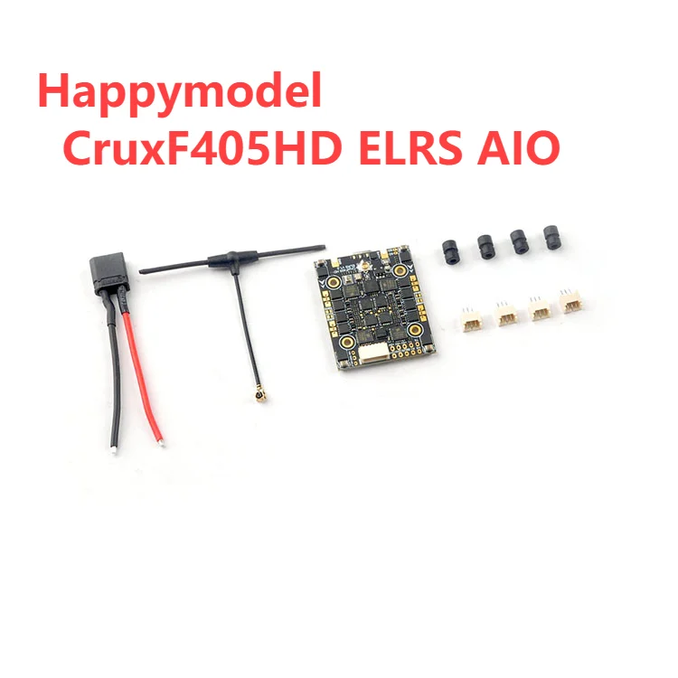 

HappyModel CruxF405HD ELRS AIO 3in1 Flight Controller Built-in 20A ESC UART 2.4G ELRS RX 2-4S 20X20mm for FPV Toothpick Drone