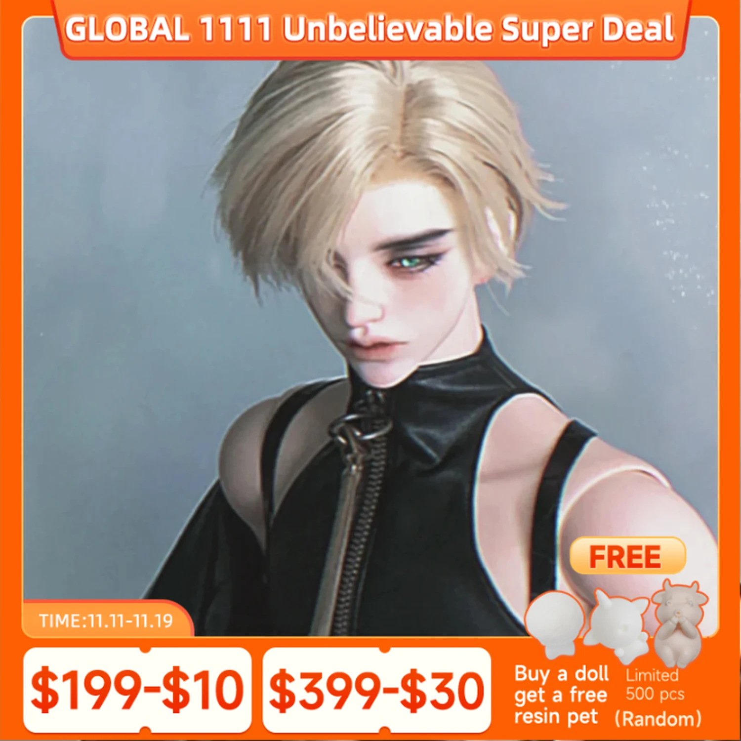 

Bjd Doll 1/3 Licit Uncle Jointed Dolls привлекательные мужские SD большие маленькие глаза выражение головы без ткани тела фигурка из смолы