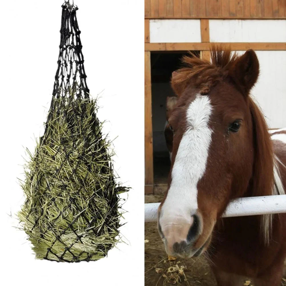 2 Pcs Horse Feeding Nets Suspending Bag Pasture Portable Bags for Horses Iron Pouch Feeder Multi-function