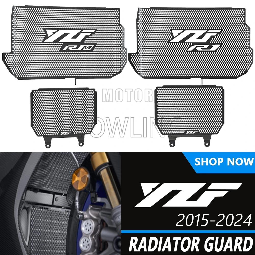 

Motorcycle Radiator Grille Guard Cover Oil Cooler Protection For Yamaha YZFR1 YZFR1M YZF R1 R1M 2015- 2024 2023 2020 2021 2025