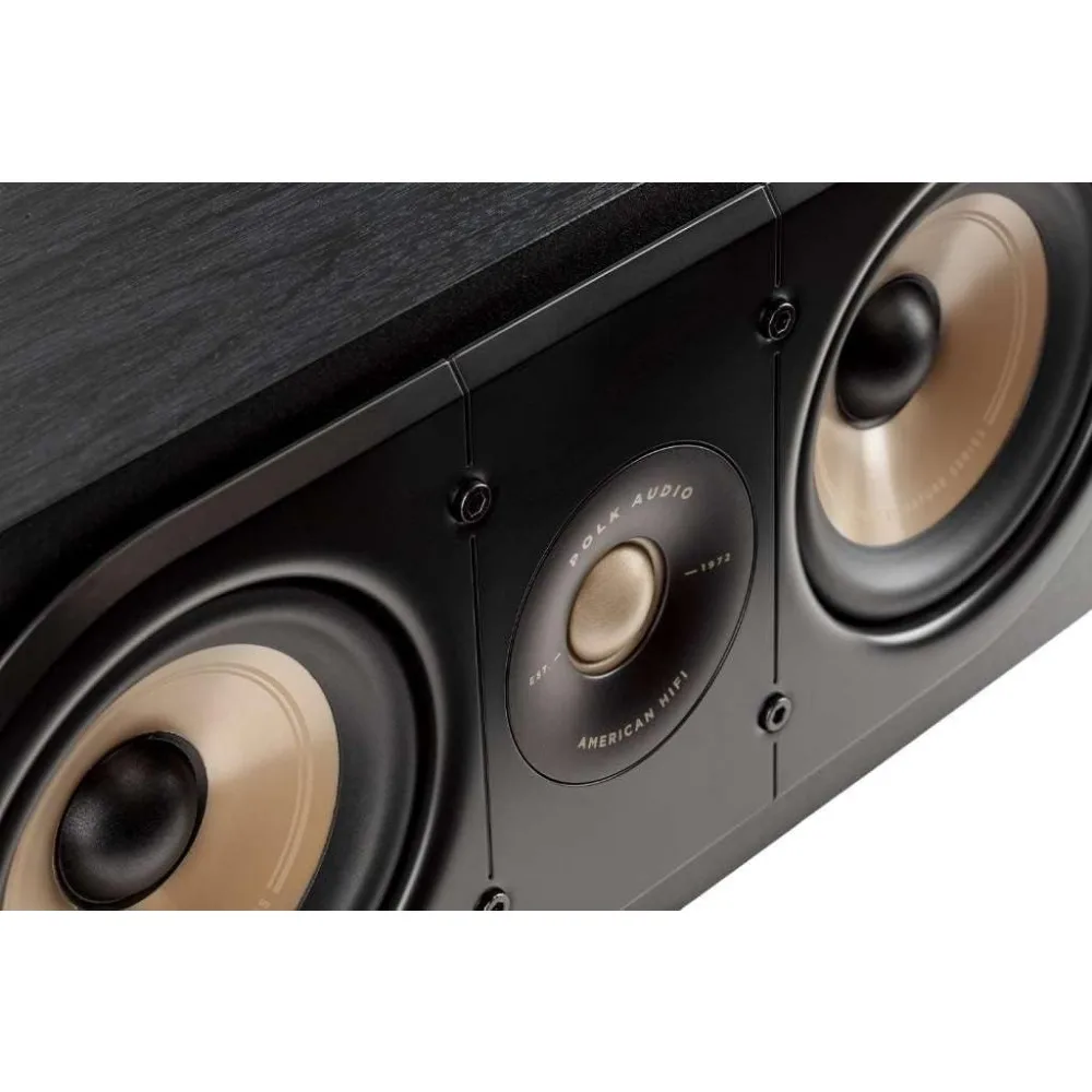 Alto-falante Elite ES30 Center Channel, áudio de alta resolução certificado, compatível com Dolby Atmos e DTS:X, 1 "Tweeter e 2 Woofers